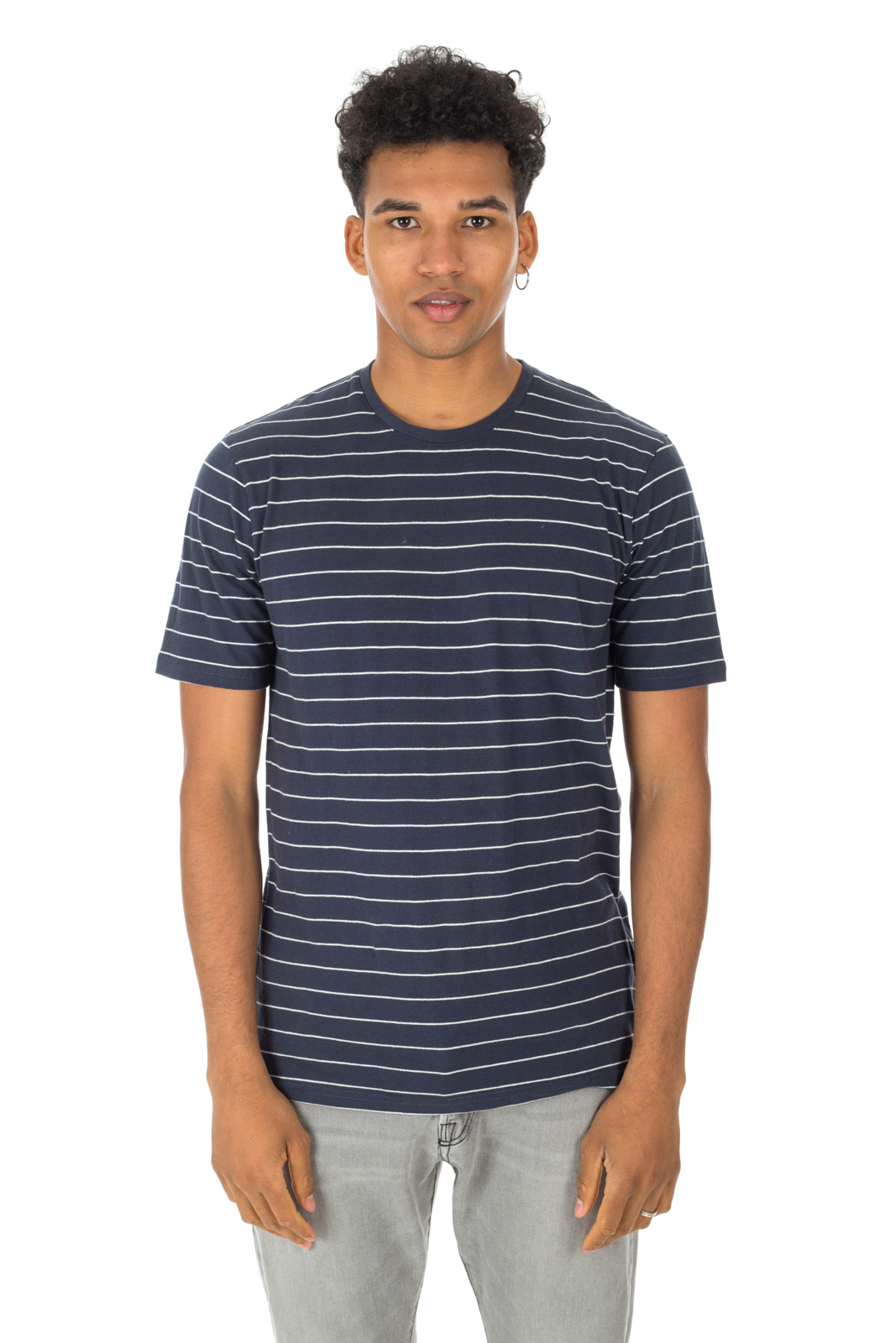 Minimum - T shirt Tatipu a righe blu/bianca