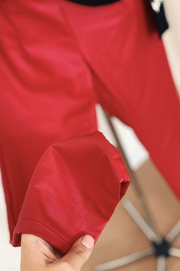 Vicolo - Red coated leggings
