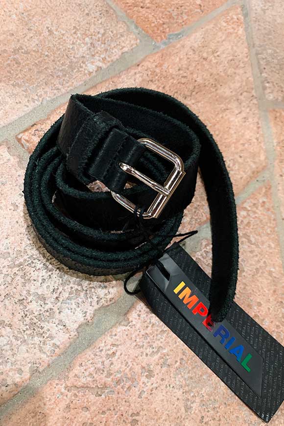 Imperial - Black faux leather belt