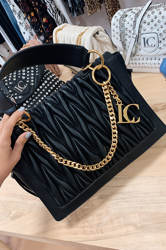 La Carrie - Olympia large black shopper bag