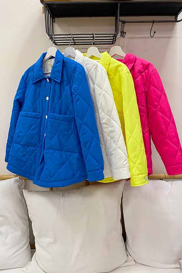 Vicolo - Periwinkle short quilted jacket