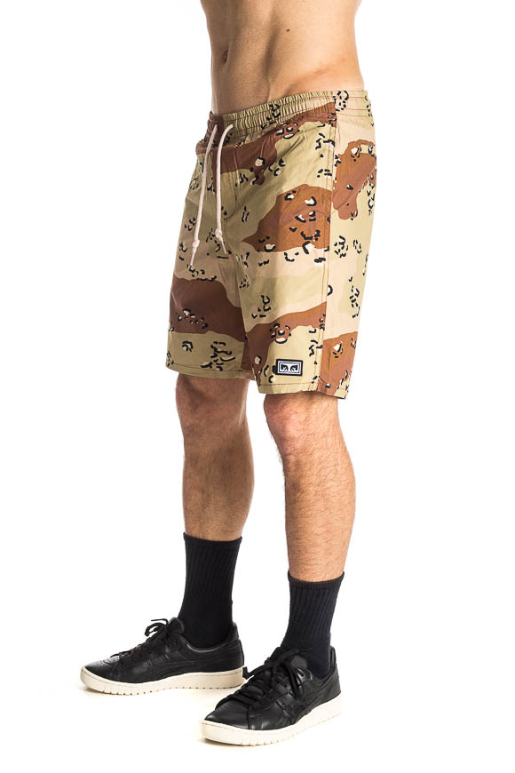 Obey - Beige camouflage shorts