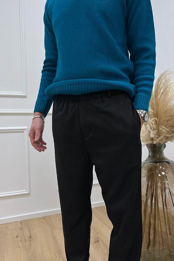 Why not brand - Pantaloni nero con elastico