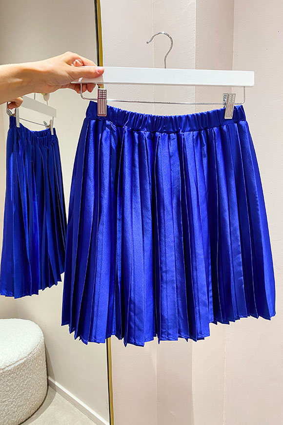 Vicolo - Bluette pleated satin skirt