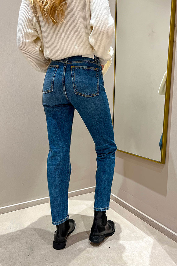 Tensione In - Straight blue denim jeans