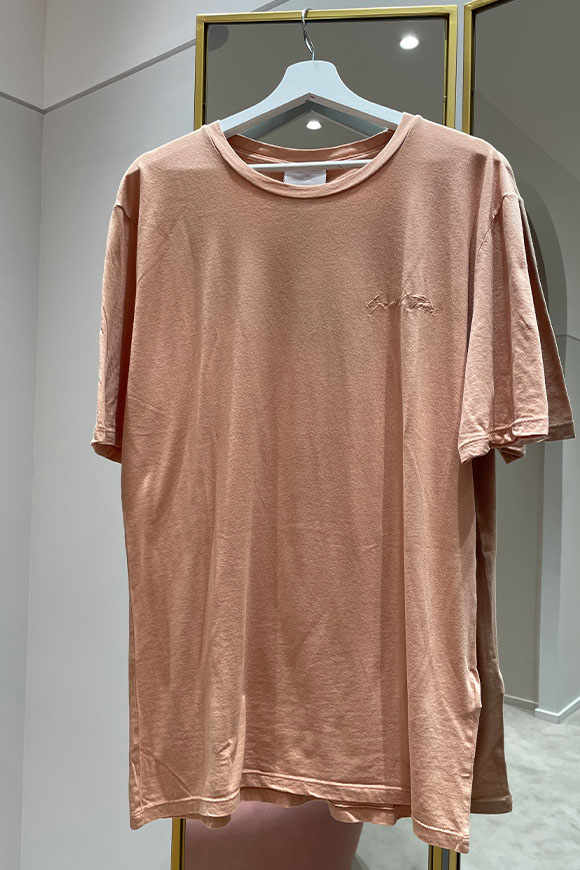 Gaelle - T-shirt oversize color salmone