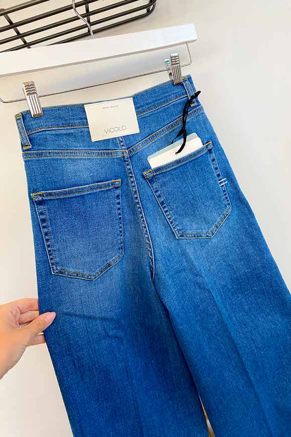 Vicolo Jeans wide leg taglio vivo - Calibro Shop