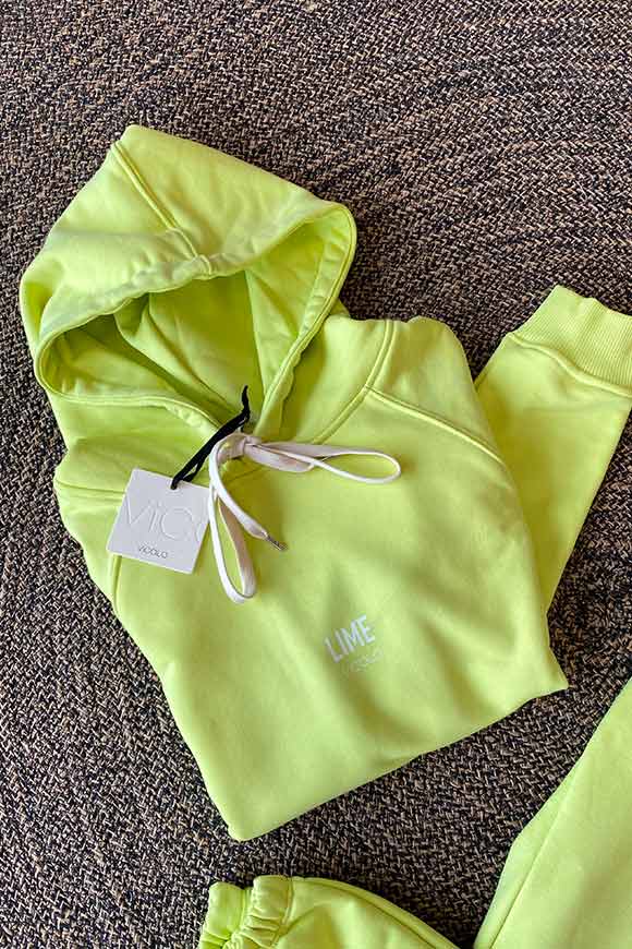 Vicolo - "Lime" hooded sweatshirt