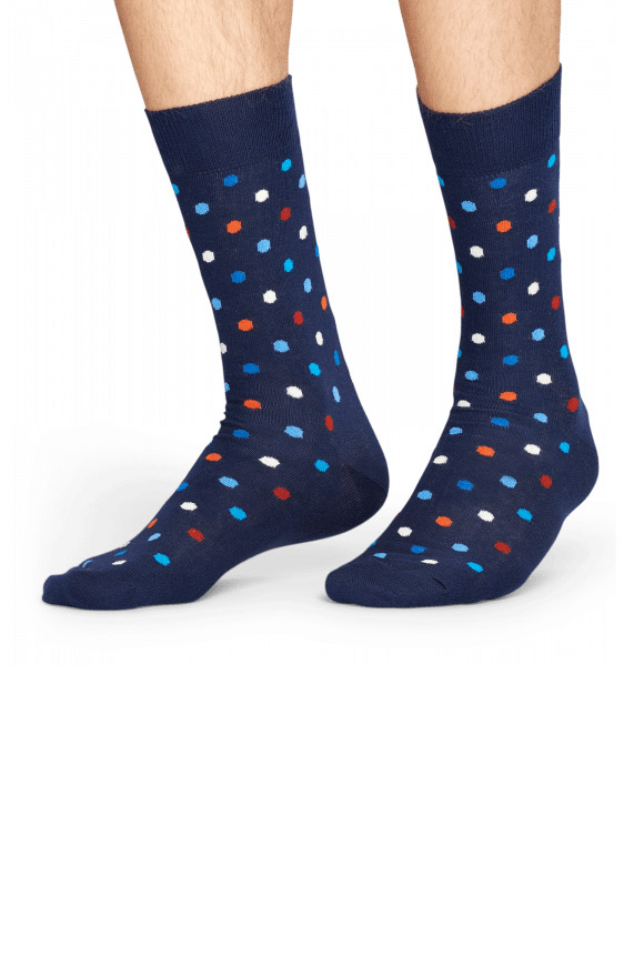 Happy Socks - Calze dot blu chiare Unisex