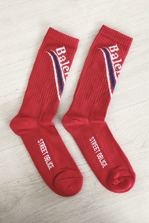 Balements - Red terry socks with logo