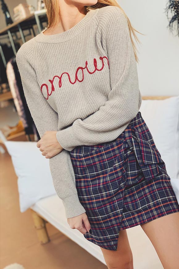 Vicolo - Beige "Amour" sweater