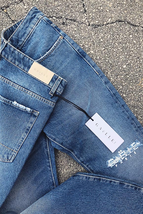Gaelle - Knee-length blue jeans