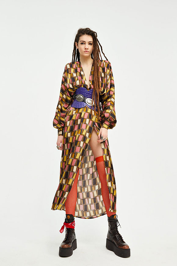 Aniye By - Wrap Cleo dress with optik print
