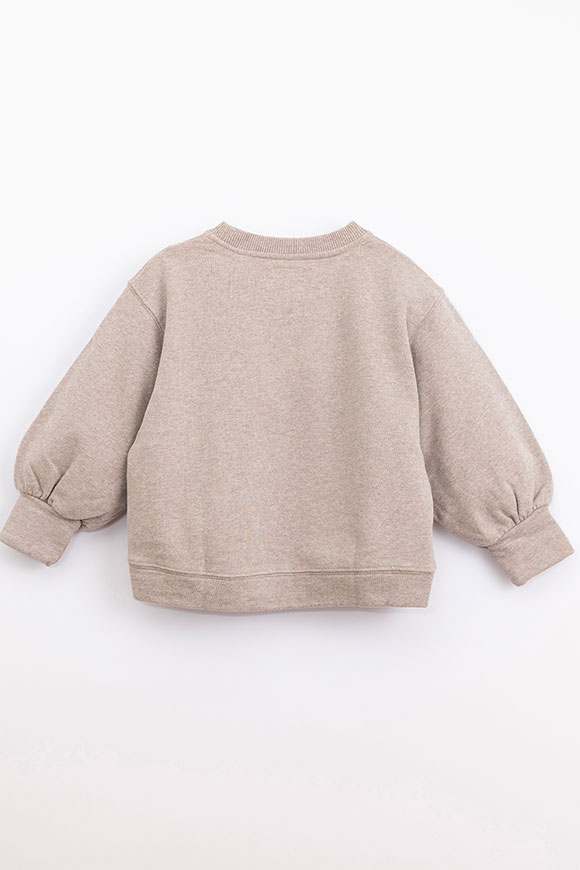 Play Up - Simplicity Melange stone sweater with wide sleeves