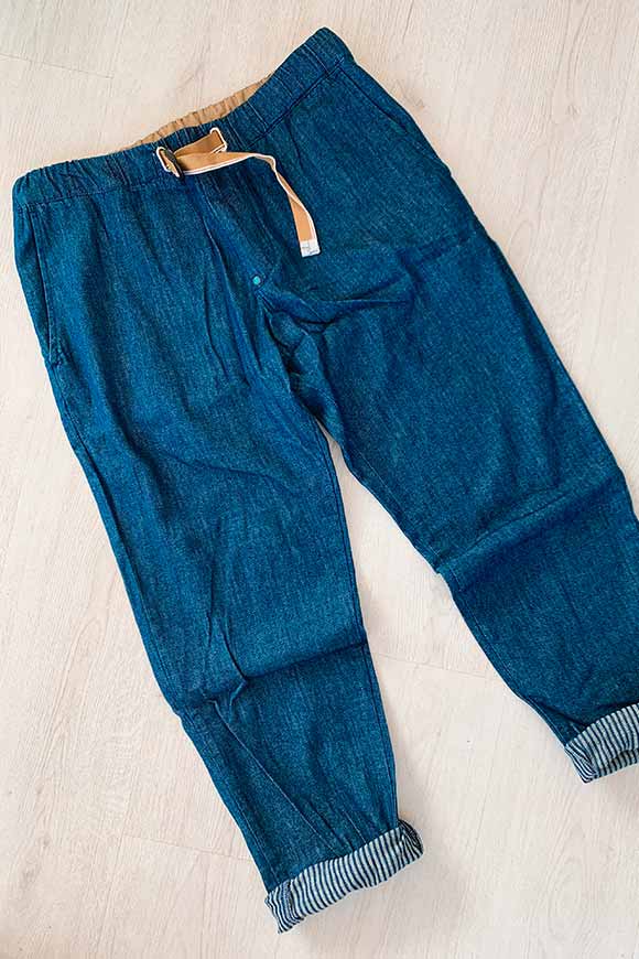 White Sand - Dark blue jeans trousers
