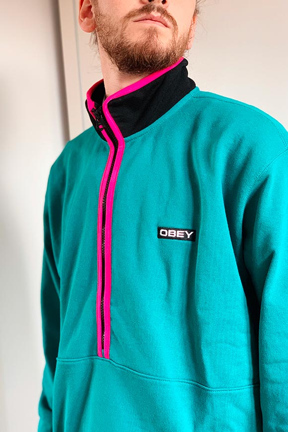 Obey - Roam Mock eucalyptus sweatshirt