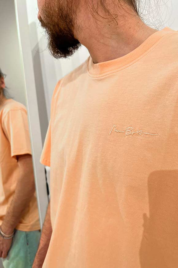I'm Brian - Salmon T shirt with color matched embroidered logo