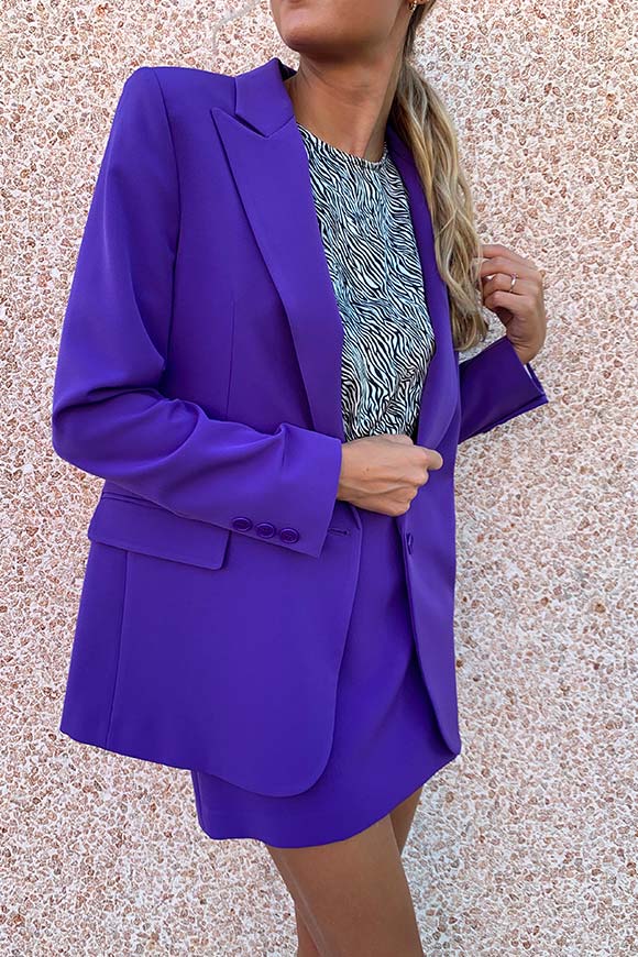Vicolo - Purple single-breasted jacket
