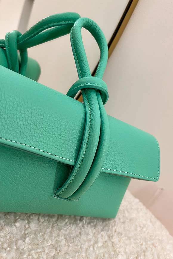 Calibro Shop - Tiffany clutch bag in hand-made leather with knot
