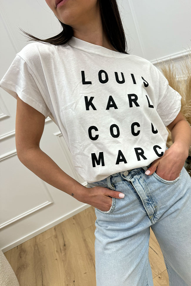 Crispy - T shirt basic bianca "Louis"