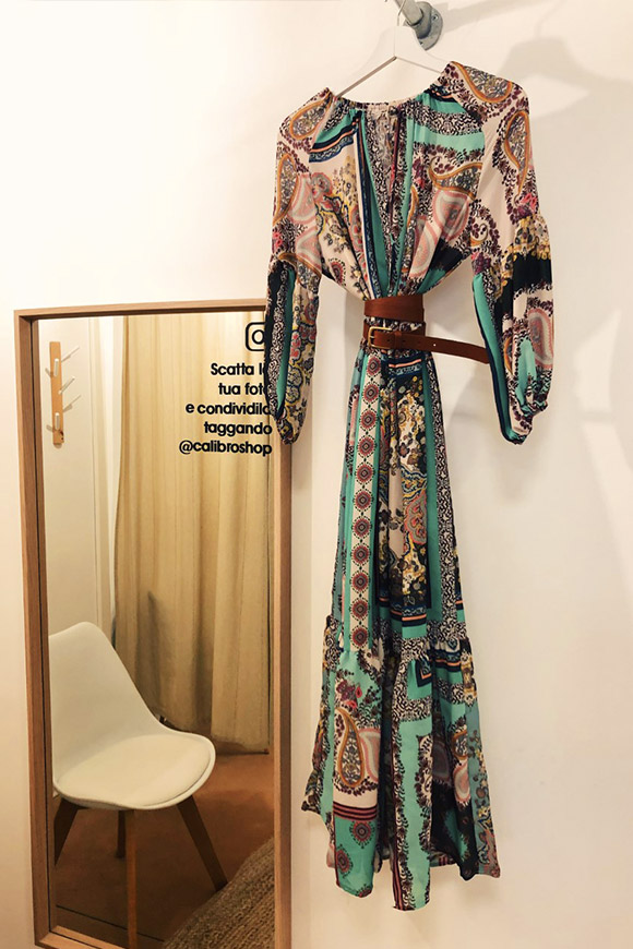 Vicolo - Long patchwork dress