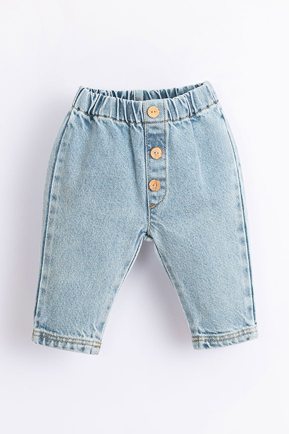 Play Up - Pantaloni di jeans in cotone con elastico