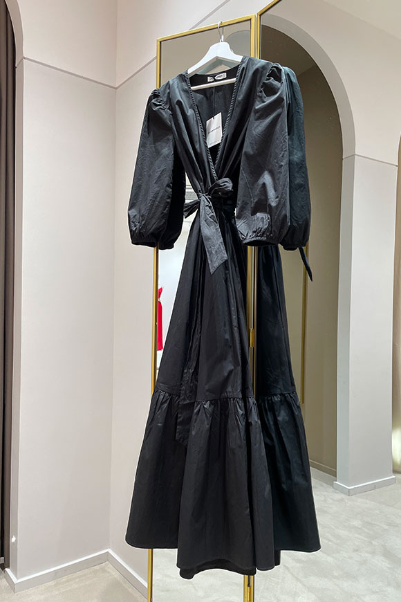 Glamorous - Vestito chemisier nero con fiocco