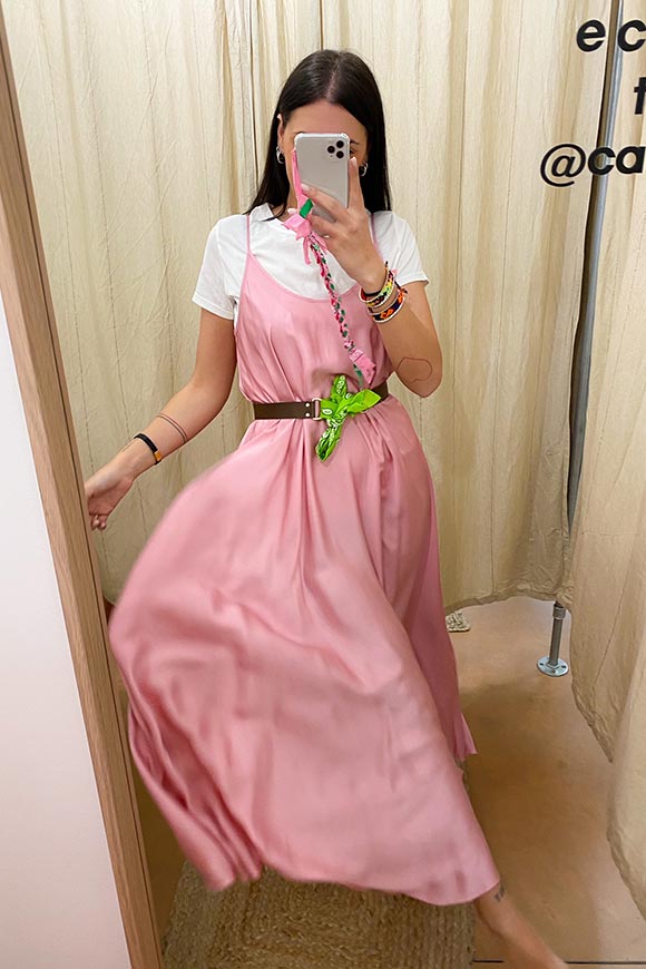 Motel - Pink satin dress