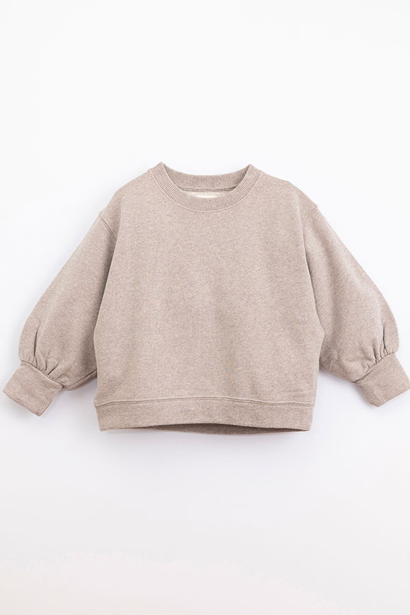 Play Up - Simplicity Melange stone sweater with wide sleeves