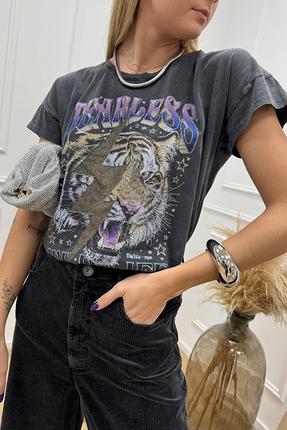 Haveone - T shirt piombo stampa tigre