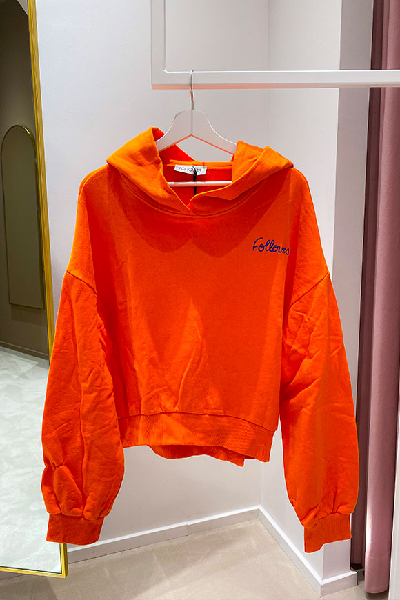 Follovers - Kylie crop sweatshirt orange