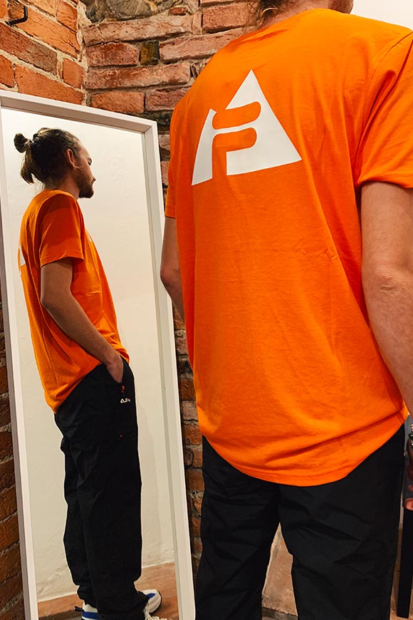 Fila - T shirt arancio tecnica