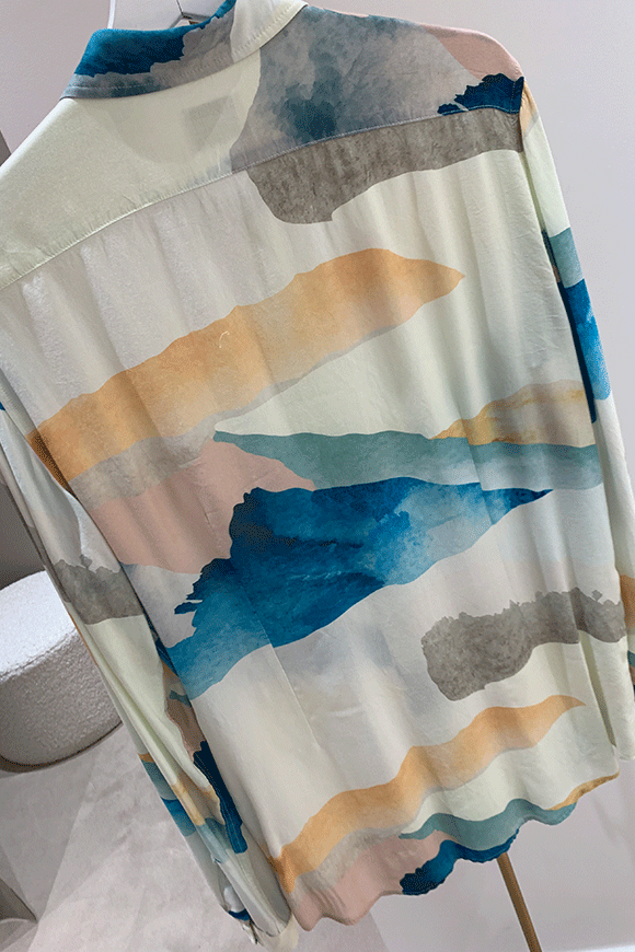 Berna - Camicia in viscosa watercolor