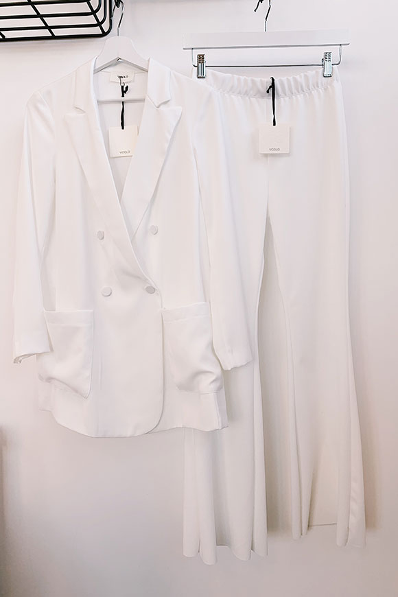 Vicolo - Pantalone in jersey a zampa bianco