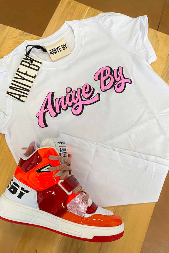 Aniye By - T shirt Maty logo rosa