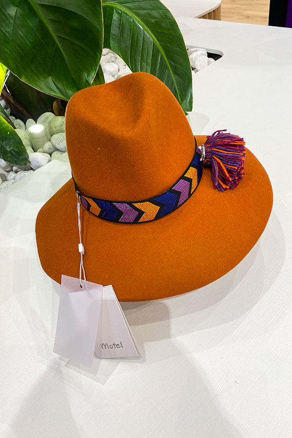 Motel - Pumpkin Fedora hat