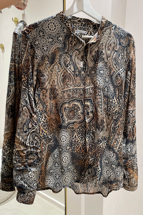 Block Eleven - Cashmere and mandala patterned viscose shirt