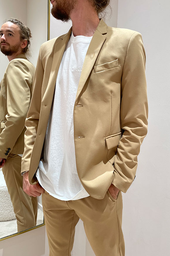 Imperial - Single-breasted beige jacket