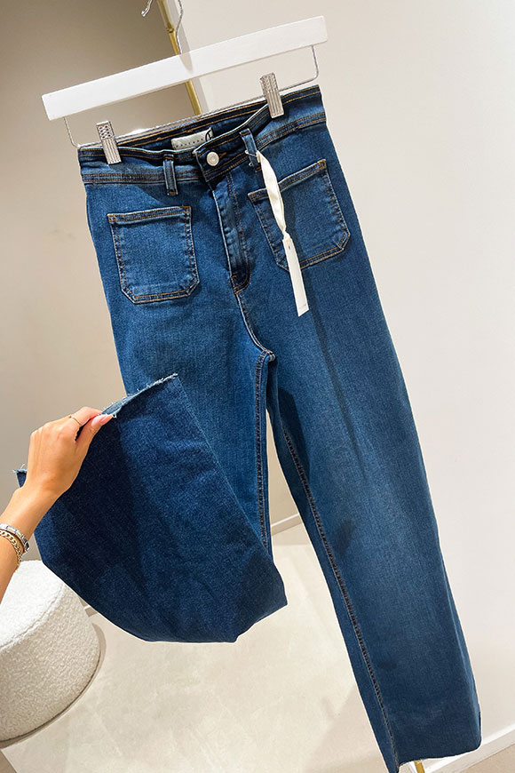 Haveone - Jeans a zampa con taschine frontali