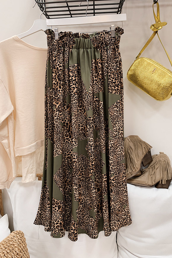 Vicolo - Safari / leopard skirt