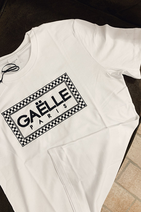Gaelle - T shirt bianca Versace