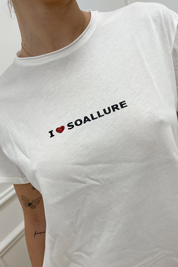 So Allure - T shirt bianca "i love So Allure"