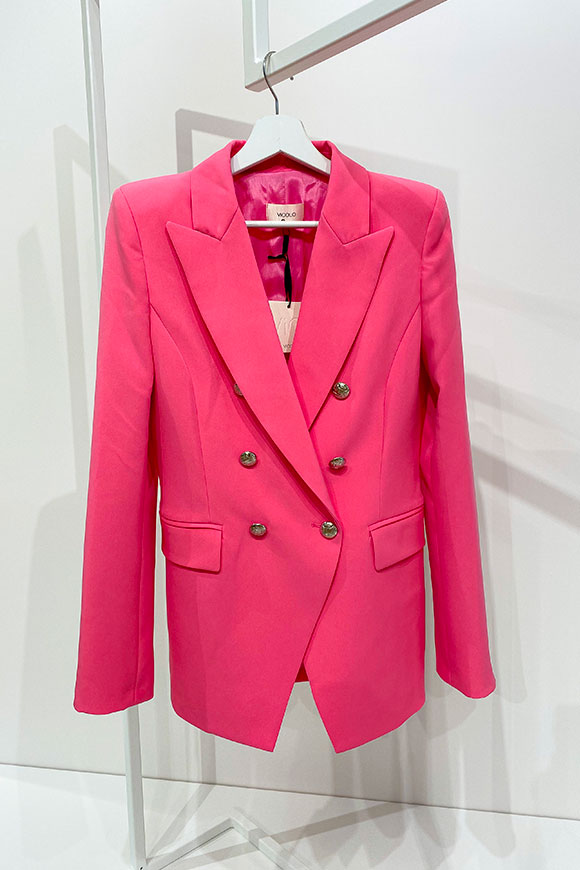 Vicolo - Structured double-breasted pink "balmain" jacket