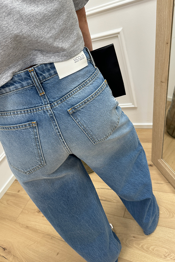 Vicolo - Jeans lavaggio medio con strass