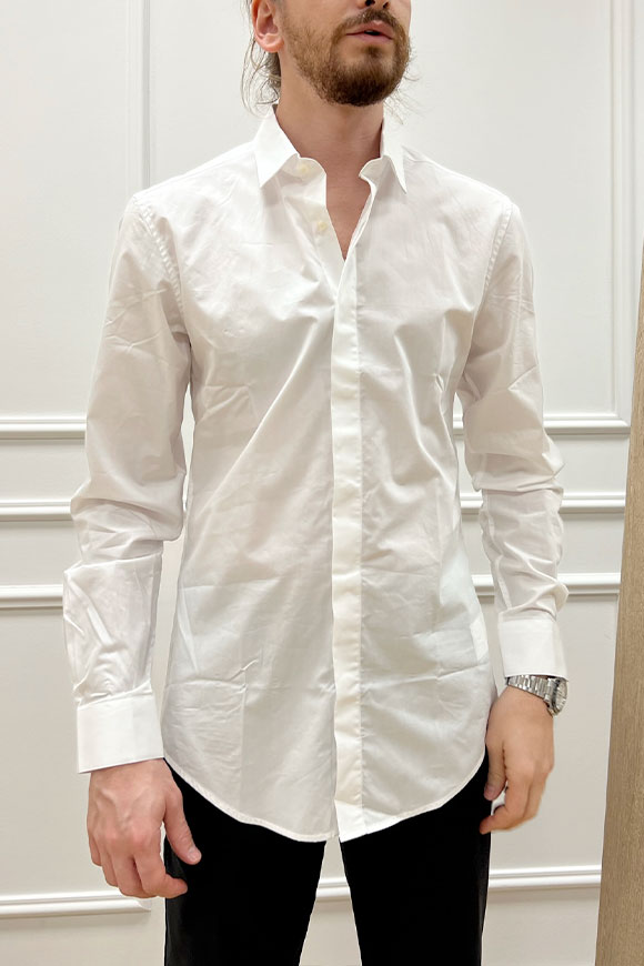 Antony Morato - Camicia bianca "London" slim fit puro cotone