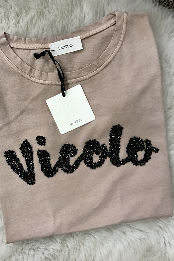 Vicolo - Vicolo" pink t shirt