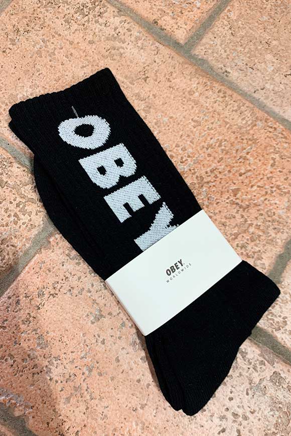 Obey - Cooper black socks with logo