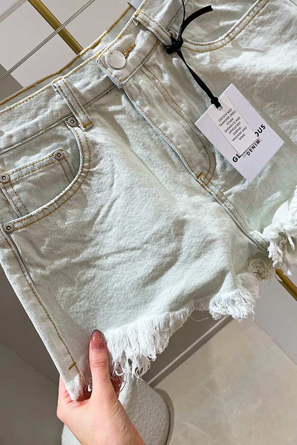 Glamorous - Shorts lavaggio bianco sporco sfrangiati