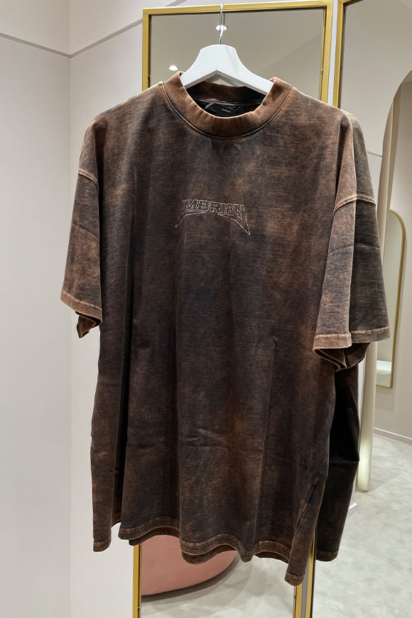 I'm Brian - Tie-dye T-shirt in shades of brown