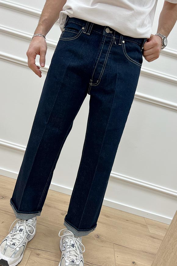 Cycle - Jeans wide straight blu scuro